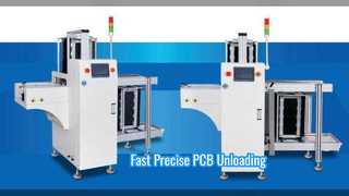 SMT PCB أداة التفريغ الأوتوماتيكية معالجة سريعة ودقيقة لثنائي الفينيل متعدد الكلور