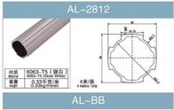 6063 T5 أنبوب سبائك الألومنيوم سمك 1.2 مم معالجة أكسدة السطح الأبيض الفضي