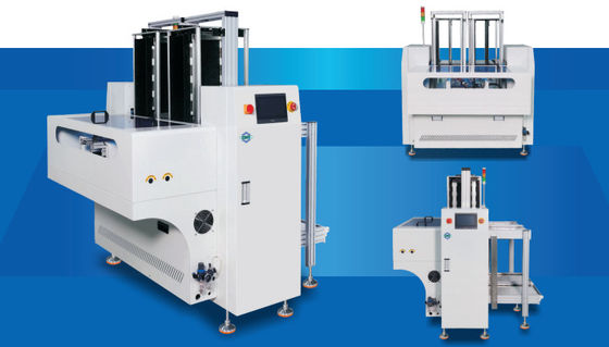 آلة نقالة PCB SMT المونوريل NG OK جامع ألواح 330x250mm التعامل مع اللوحة